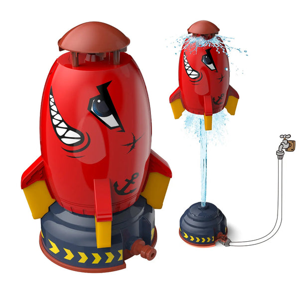 Space Jet Sprinkler Spinning Flying Splash 