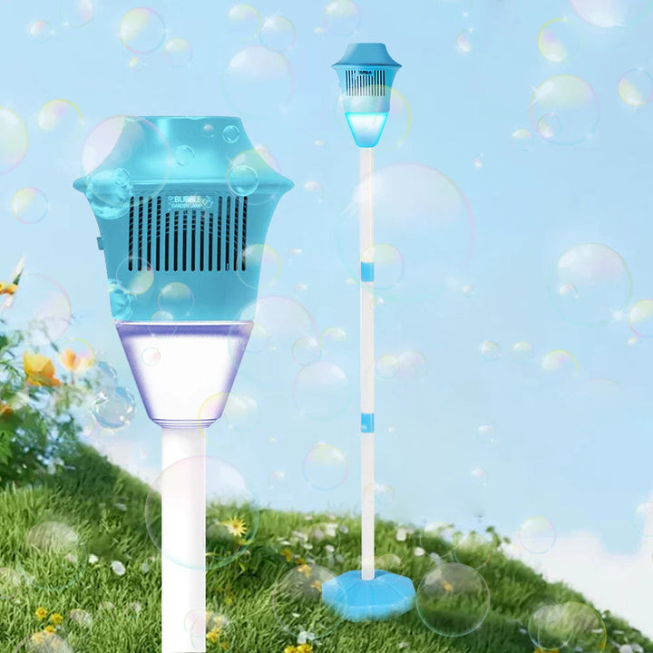 Automatic Bubble Blower with Lights & Music Standing Bubble Machine 